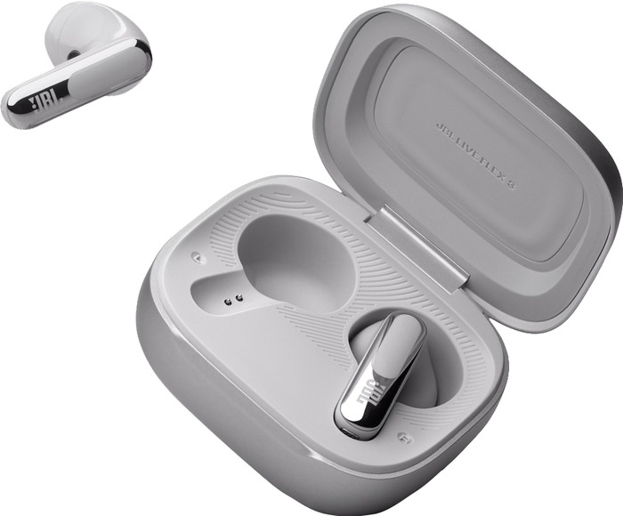 JBL Live Flex 3 Zilver detail