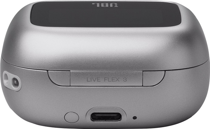 JBL Live Flex 3 Zilver achterkant
