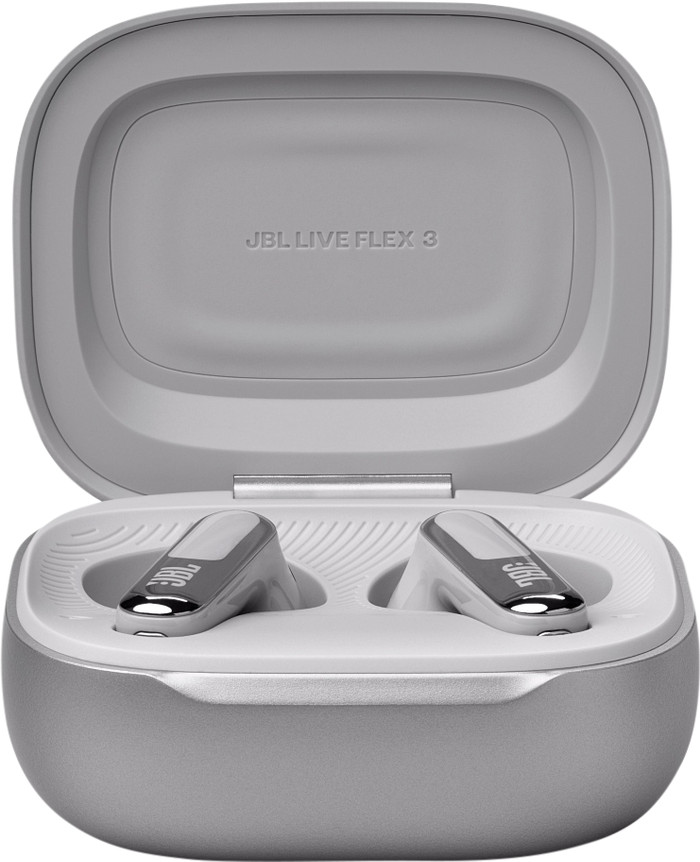 JBL Live Flex 3 Zilver detail