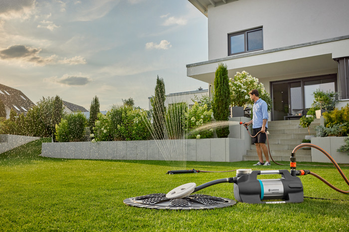 Gardena Besproeiingspomp 5600 Silent+ product in gebruik