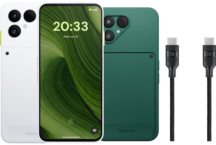 Fairphone 6 256GB Wit 5G + Basis accessoirepakket Main Image