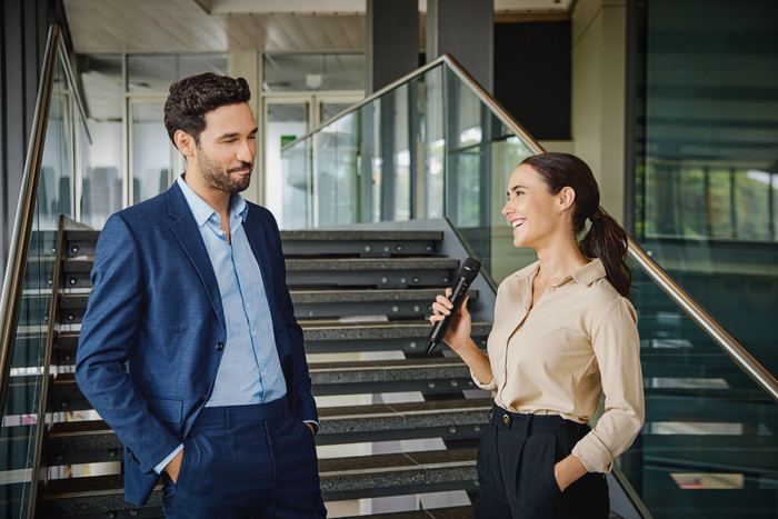 RØDE Interview Pro product in use