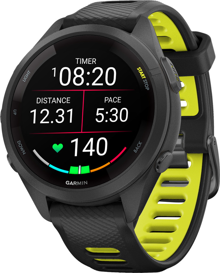 Garmin Forerunner 265S Zwart linkerkant