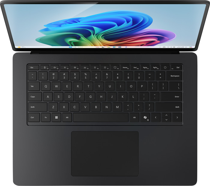Microsoft Surface Laptop Copilot+ PC 15 Snapdragon X Elite / 16 Go / 512 Go Graphite AZERTY dessus
