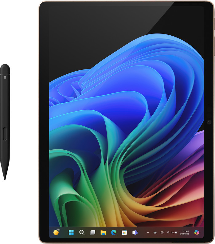 Microsoft Surface Pro Copilot+ PC Snapdragon X Plus / 16GB / 512GB Dune bovenkant