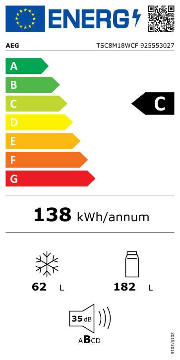 AEG TSC8M18WCF energielabel