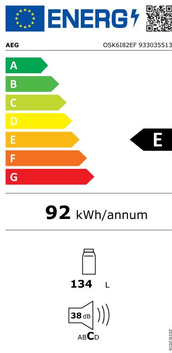AEG OSK6I82EF energy label