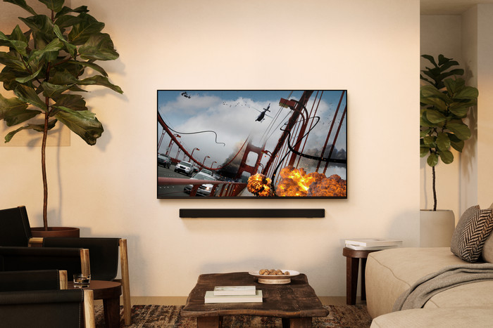 Sony 75" Bravia 7 4K QLED XR Mini-led (2024) + Sony Bravia Theatre Bar 6 Zwart product in gebruik