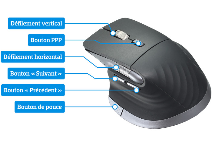 BlueBuilt Maximus Pro Souris Ergonomique Bluetooth Sans Fil visuel Coolblue 1