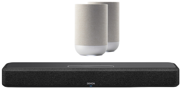 Denon Home Soundbar 550 + Denon Home 200 Silver (2x) Main Image