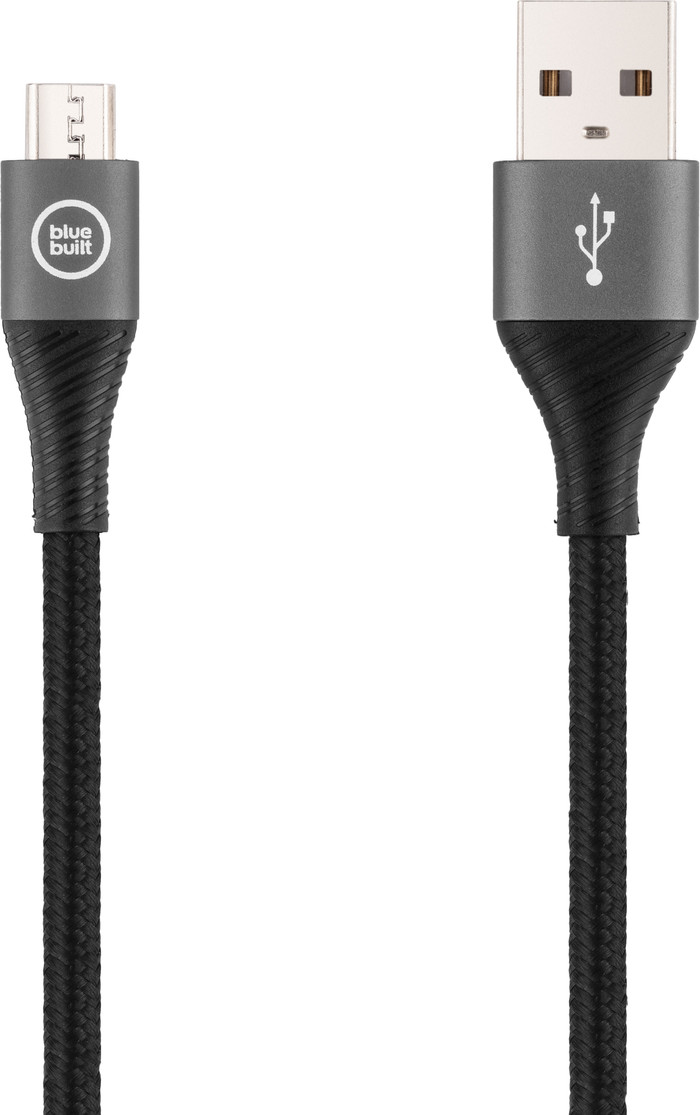 BlueBuilt Usb A naar Micro Usb Kabel Nylon Zwart 3m Main Image