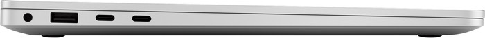 Microsoft Surface Laptop Copilot+ PC 13.8 Snapdragon X Plus / 16GB / 512GB Platinum linkerkant