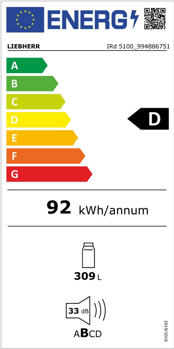 Liebherr IRd 5100-22 energielabel