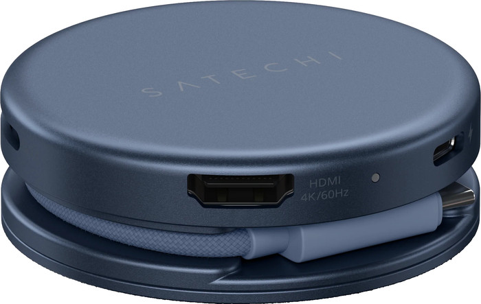 Satechi 5-in-1 OntheGo Multiport Indigo voorkant