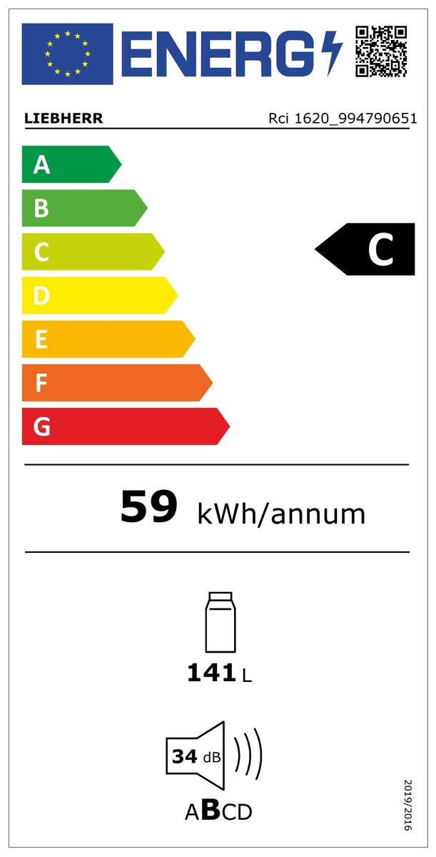 Liebherr Rci 1620-20 energy label