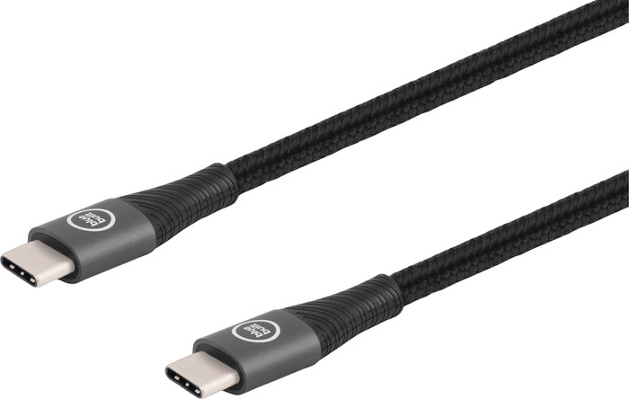 BlueBuilt Usb C naar Usb C Kabel 3m Nylon Zwart detail