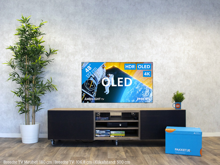 Philips 48OLED809 - Ambilight (2024) + Philips TAB6309 + BlueBuilt HDMI Kabel visual Coolblue 1