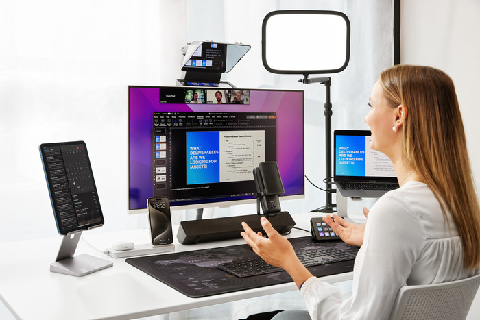 Elgato Prompter product in gebruik