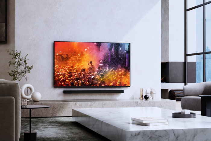 Sony 75" Bravia 9 4K QLED XR Mini-led (2024) + Sony Bravia Theatre Bar 9 product in gebruik