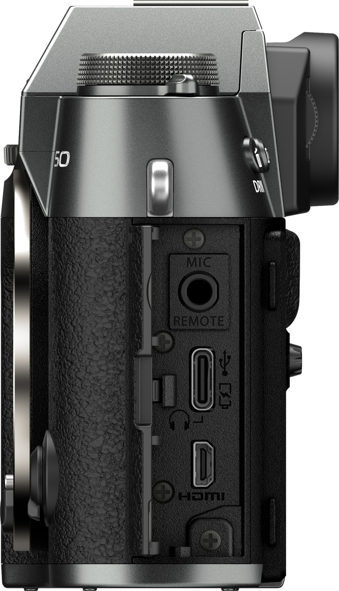 Fujifilm X-T50 Body Antraciet detail