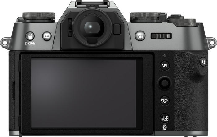Fujifilm X-T50 Body Antraciet achterkant