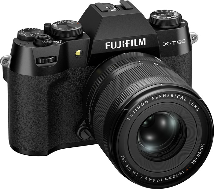 Fujifilm X-T50 Schwarz + XF 16-50mm f/2.8-4.8 R LM WR linke seite