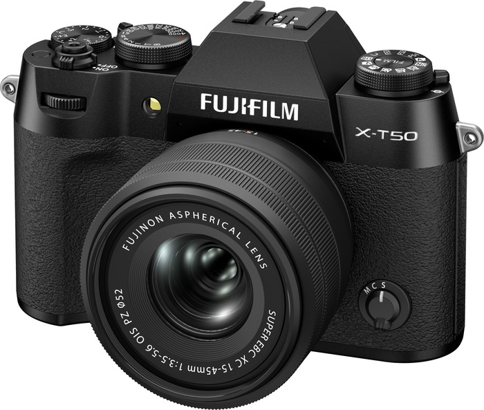 Fujifilm X-T50 Zwart + XC 15-45mm f/3.5-5.6 OIS PZ rechterkant