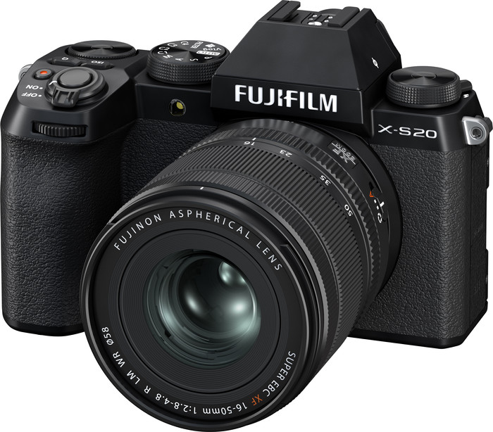 Fujifilm X-S20 Black + XF 16-50mm f/2.8-4.8 R LM WR right side
