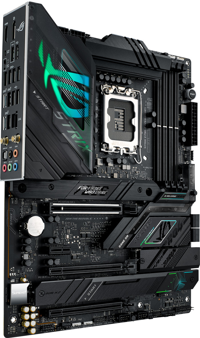 ASUS ROG Strix Z790-F GAMING WIFI linkerkant