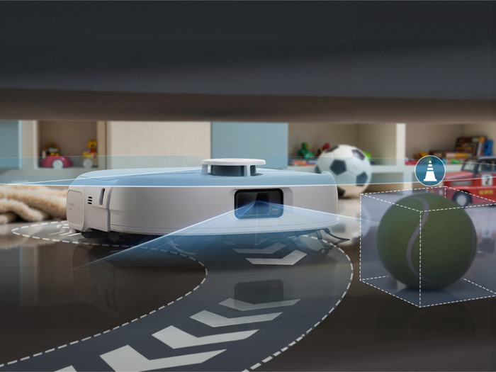 Eufy Omni C28 Wit product in gebruik