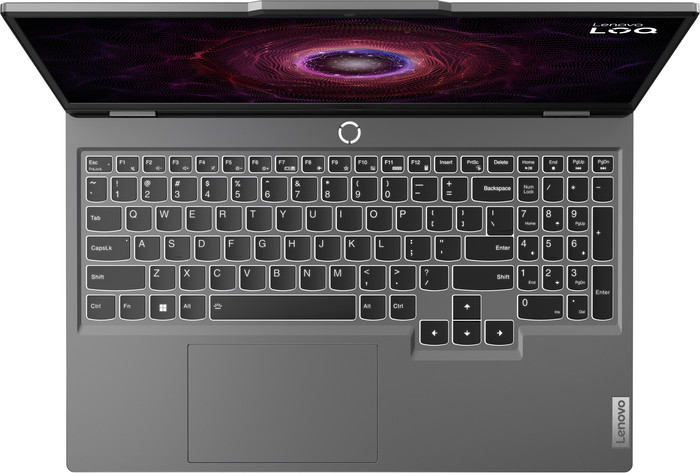 Lenovo LOQ 15ARP9 83JC007TMH bovenkant