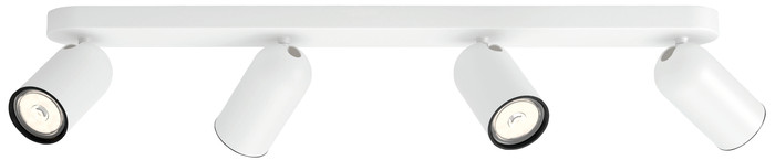 Philips Pongee Mounted Spot Light - 4 Spot Lights - White front