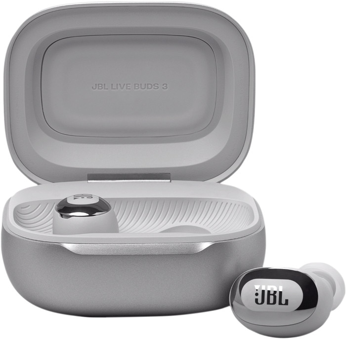 JBL Live Buds 3 Zilver detail