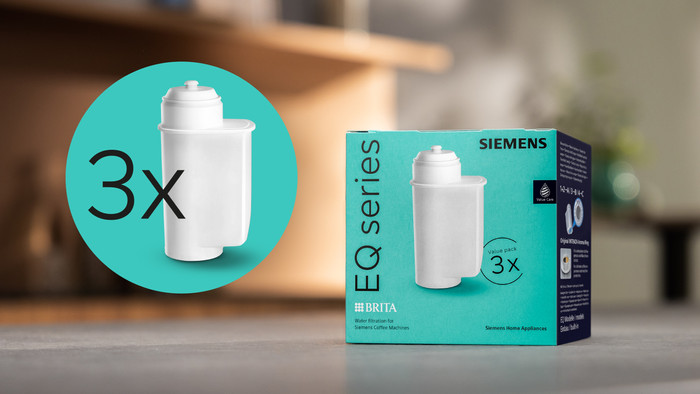 Siemens 3x Waterfilter TZ70033A product in gebruik