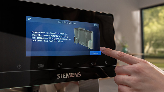 Siemens 3x Waterfilter TZ70033A product in gebruik