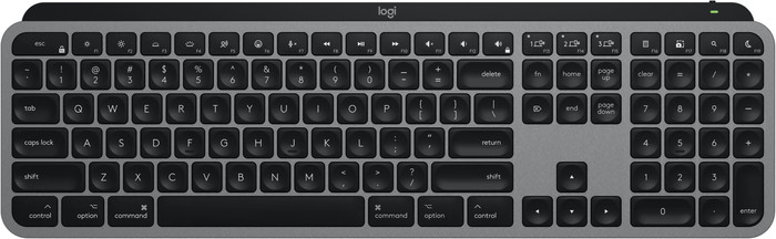 Logitech MX Keys S for Mac Qwerty Zwart + Logitech MX Master 3S voor Mac Space Grey bovenkant