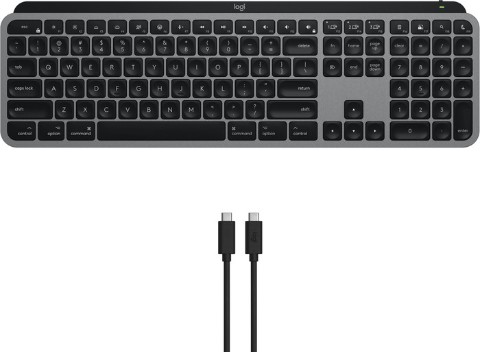 Logitech MX Keys S for Mac Qwerty Zwart + Logitech MX Master 3S voor Mac Space Grey accessoire