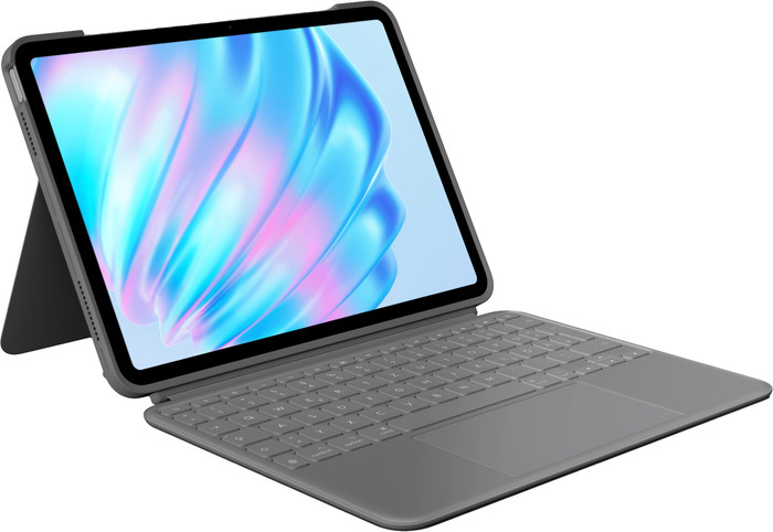 Logitech Combo Touch Apple iPad Air 11 Zoll (2025/2024) Tastaturhülle QWERTZ Grau Main Image