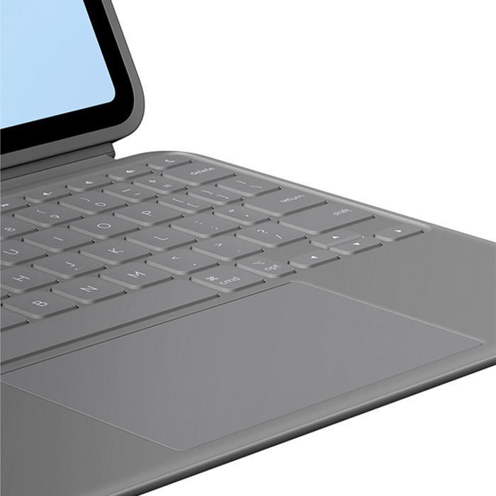 Logitech Combo Touch Apple iPad Air 11 Zoll (2025/2024) Tastaturhülle QWERTZ Grau detail