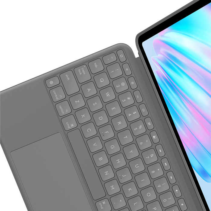 Logitech Combo Touch Apple iPad Air 11 Zoll (2025/2024) Tastaturhülle QWERTZ Grau detail