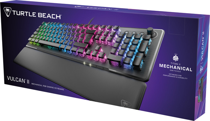 Turtle Beach Vulcan II Mechanisch Gaming Toetsenbord Zwart Qwerty verpakking
