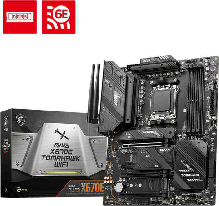 MSI MAG X670E TOMAHAWK WiFi packaging