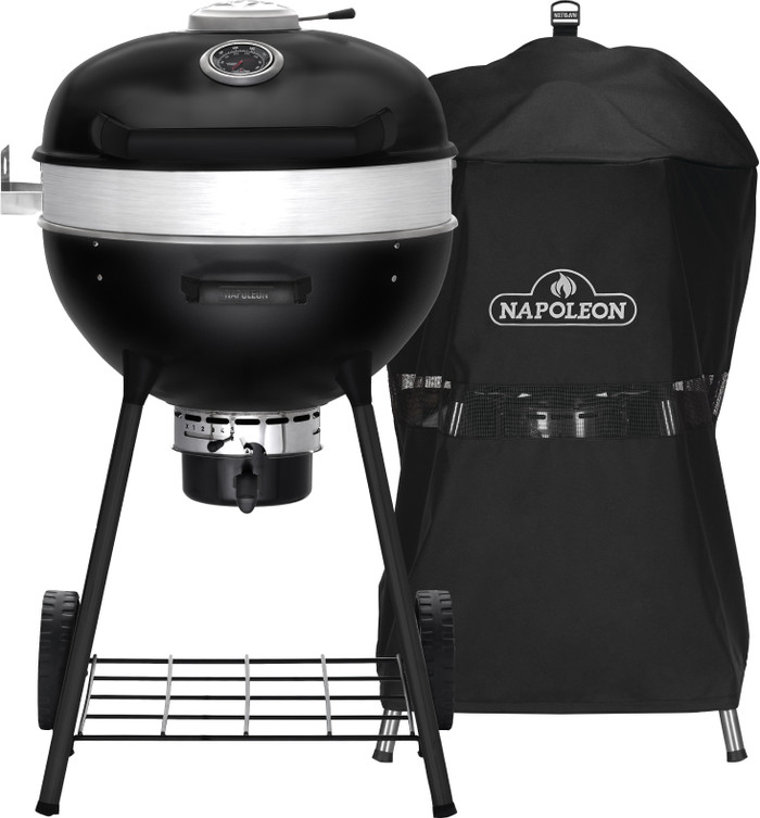 Napoleon PRO Houtskool Kettle Mat Zwart met Bakplaat + Napoleon Hoes voor Premium en Pro Kettle 57 cm Main Image
