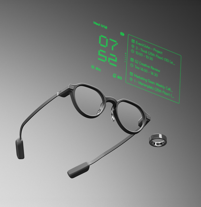EvenRealities Even G2B Smart Glasses Brown product in use
