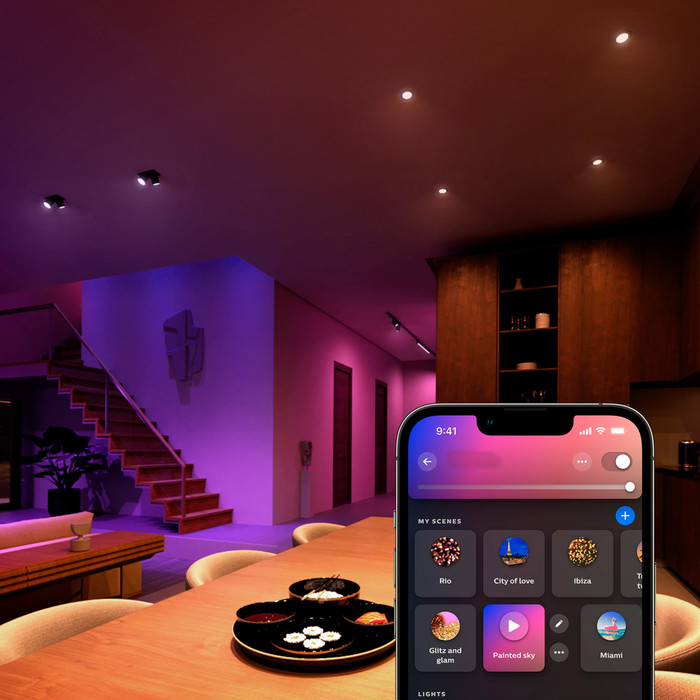 Philips Hue White and Color GU10 2-pack visual leverancier