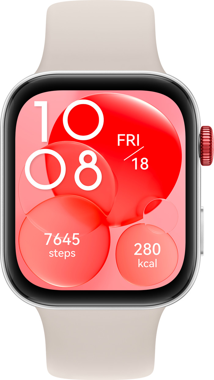 Huawei Watch Fit 3 Silver/White front