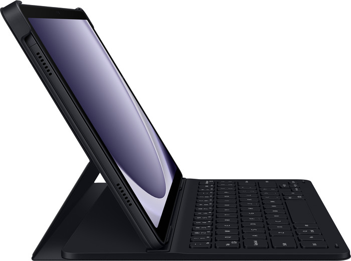 Samsung Galaxy Tab A9 Plus Toetsenbord Hoes QWERTY Zwart linkerkant