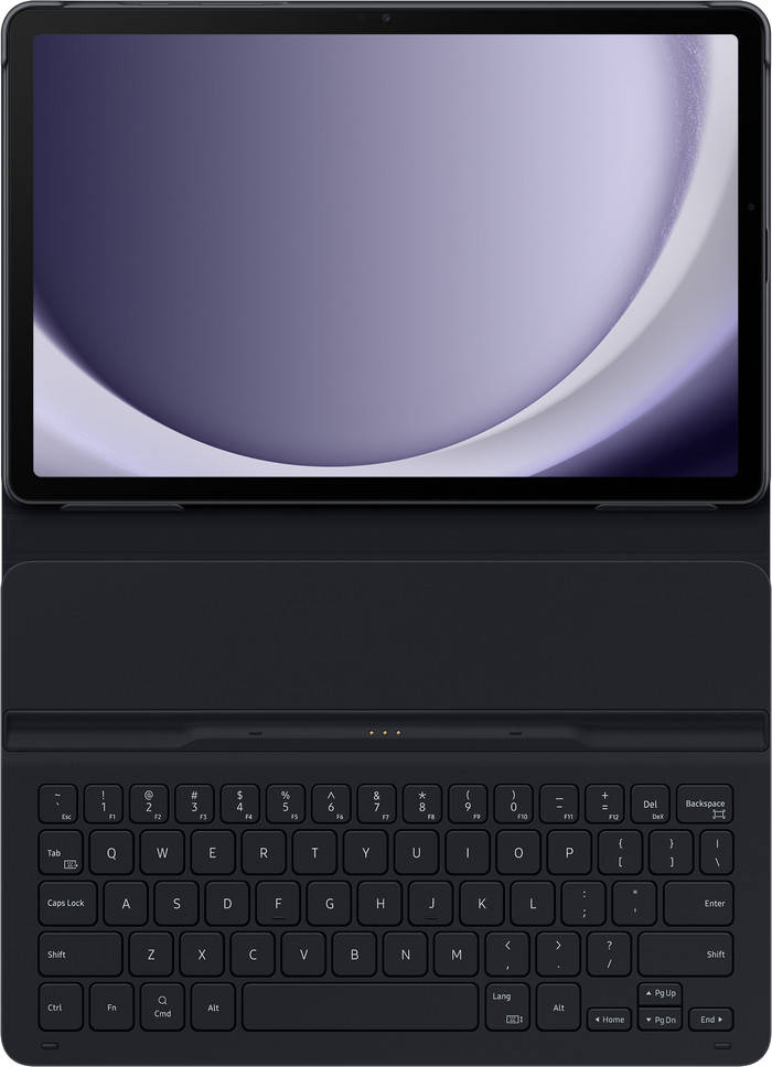 Samsung Galaxy Tab A9 Plus Toetsenbord Hoes QWERTY Zwart bovenkant