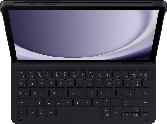 Samsung Galaxy Tab A9 Plus Toetsenbord Hoes QWERTY Zwart bovenkant