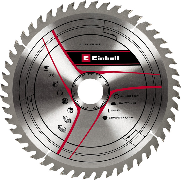 Einhell HM TCT Zaagblad 210x30x2,4 mm 48 T Main Image
